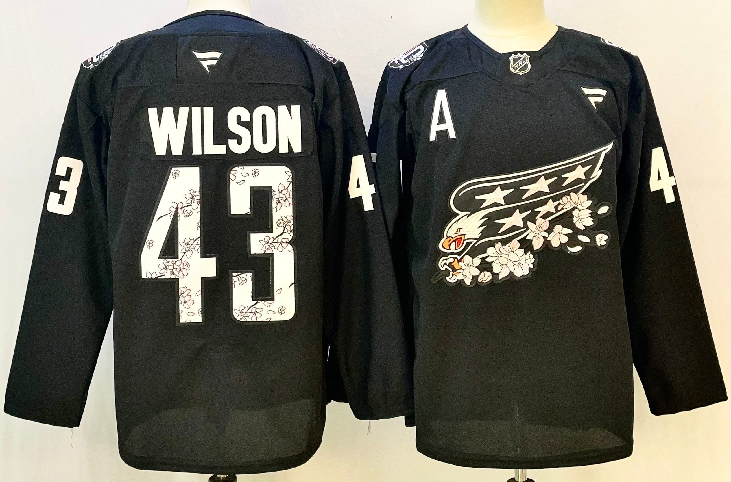 Men Washington Capitals #43 Wilson Black 2026 Adidias NHL Jersey style 001
